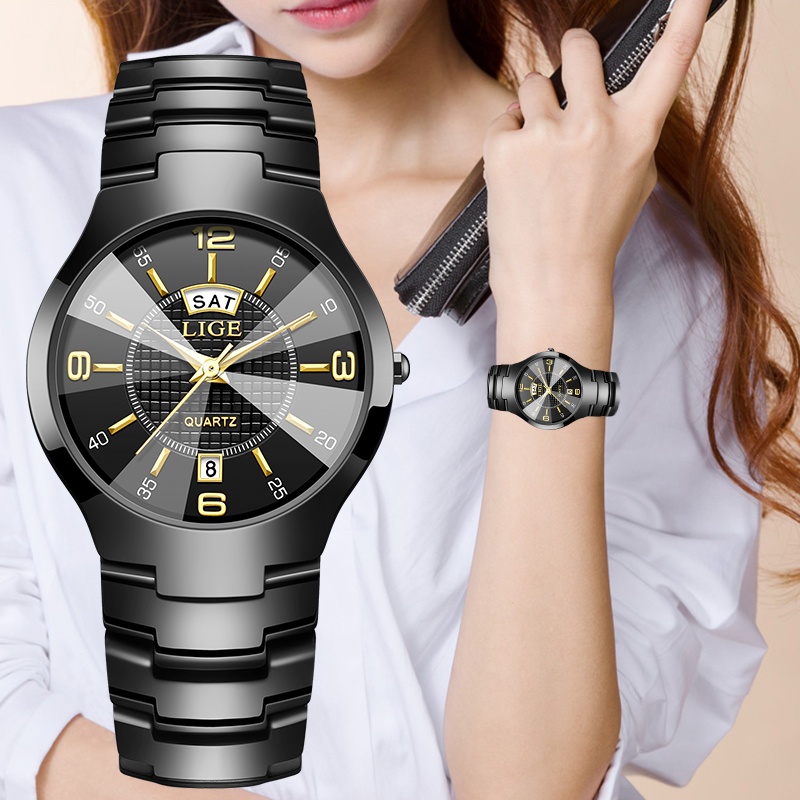 Luxury Watch For Women - Elegancki zegarek damski LIGE, luksusowy ceramiczny