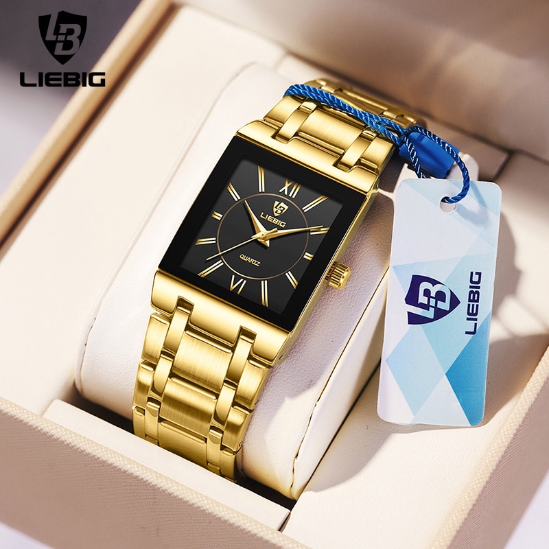Luxury Watch Life - LiEBIG luksusowe złote zegarki kwarcowe dla