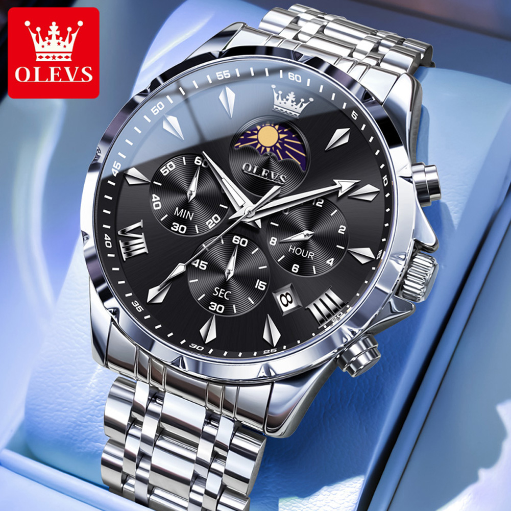 Luxury Watch Investment - Zegarek męski OLEVS 3653 z kalendarzem