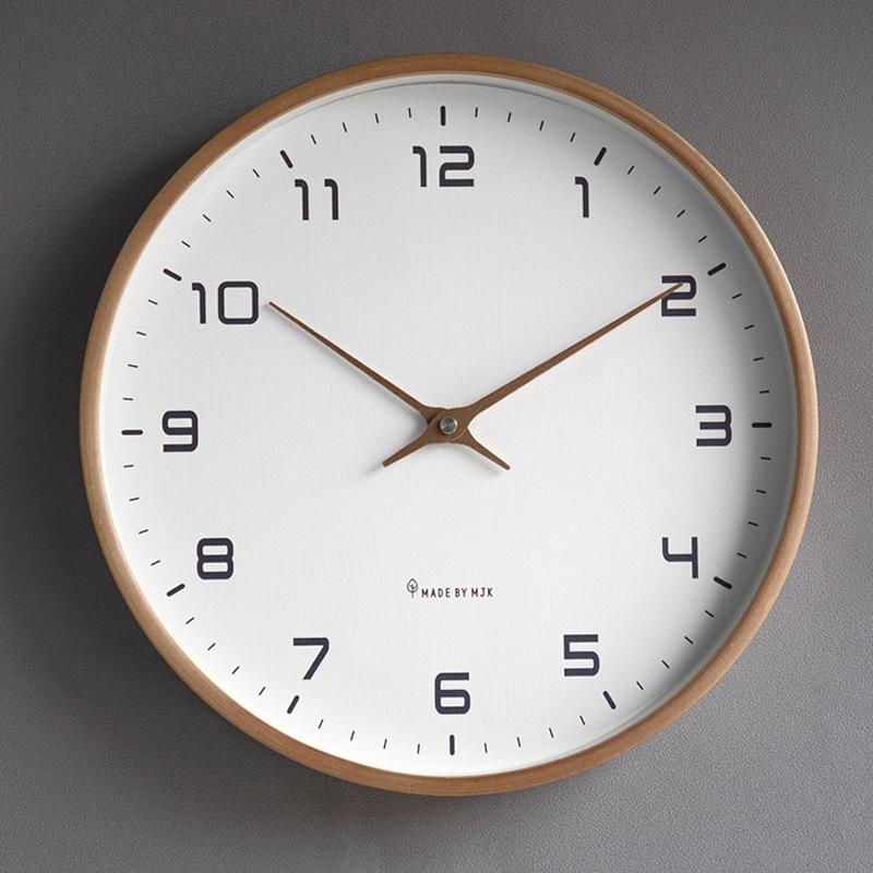 Luxury Watch Wall Clock - Nordic zegar ścienny z litego drewna