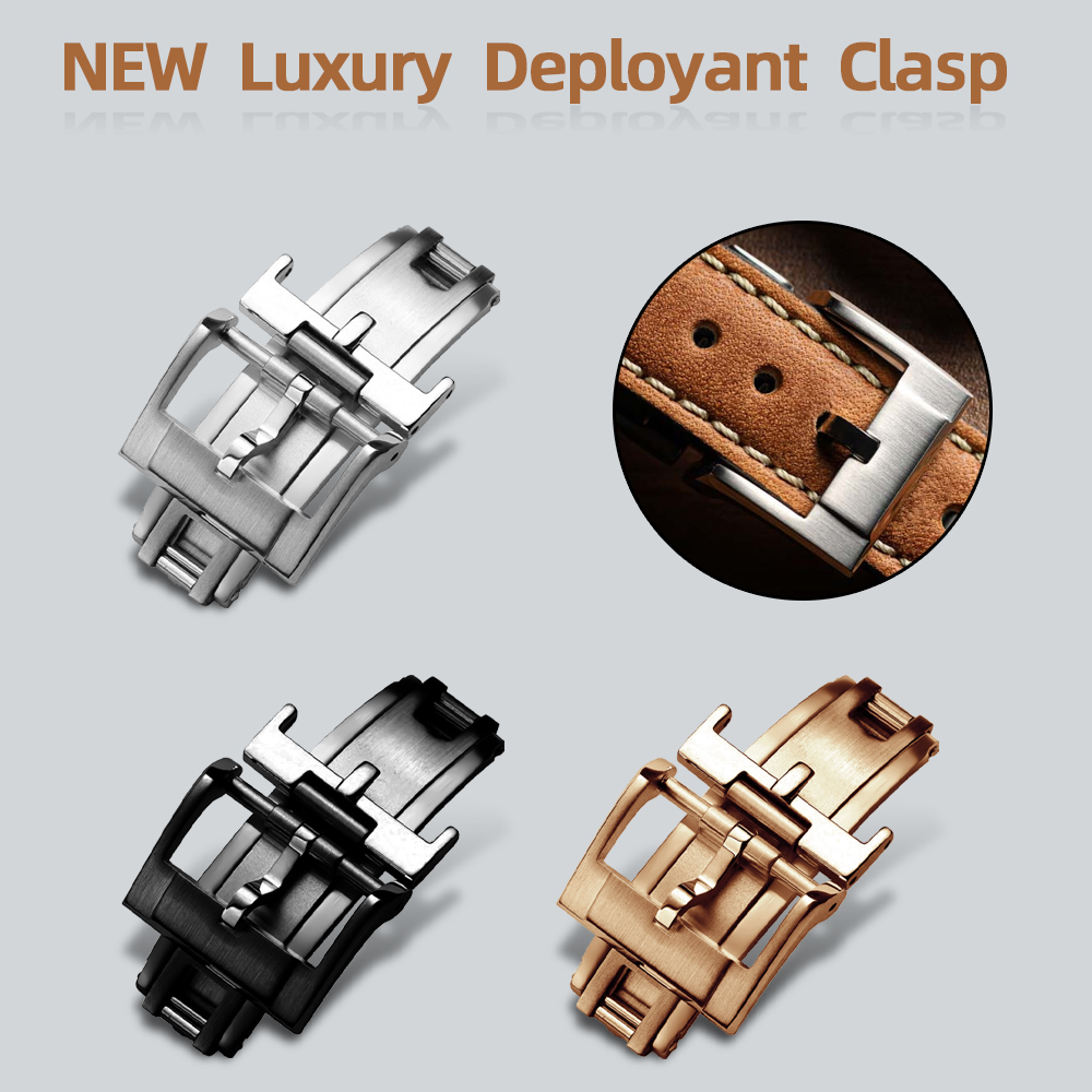 Luxury Watch Investment - Nowy Luksusowy Zapięcie Zatrzaskowe 16mm 18mm
