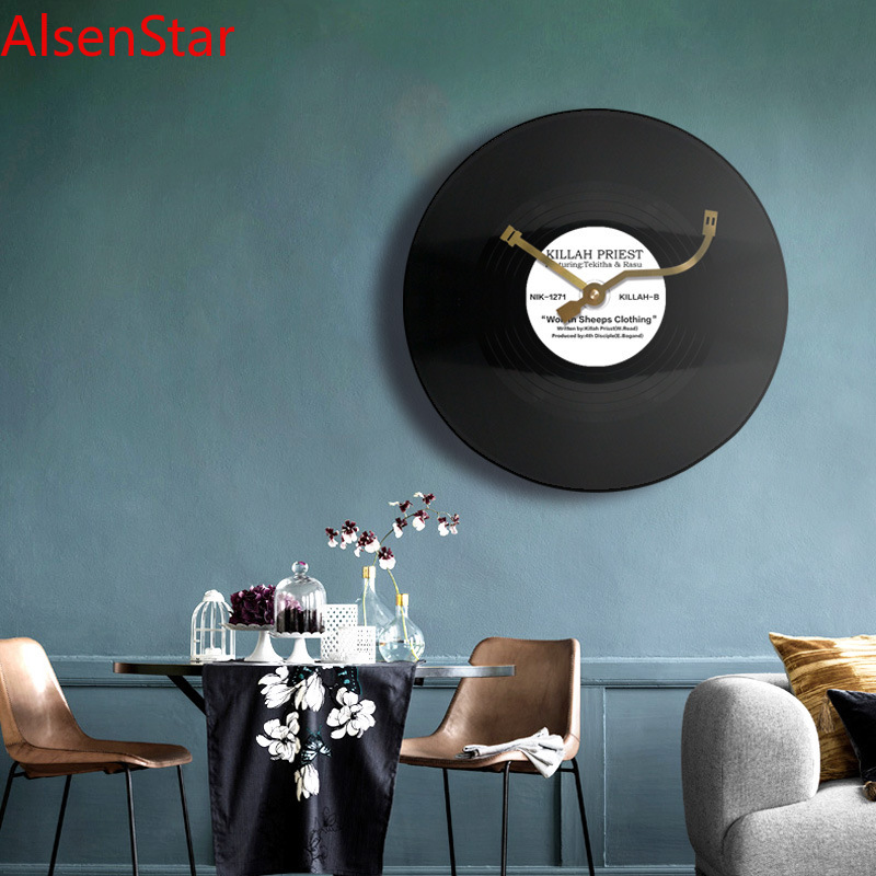 Luxury Watch Wall Clock - Zegar Ścienny z Płyty Winylowej 12