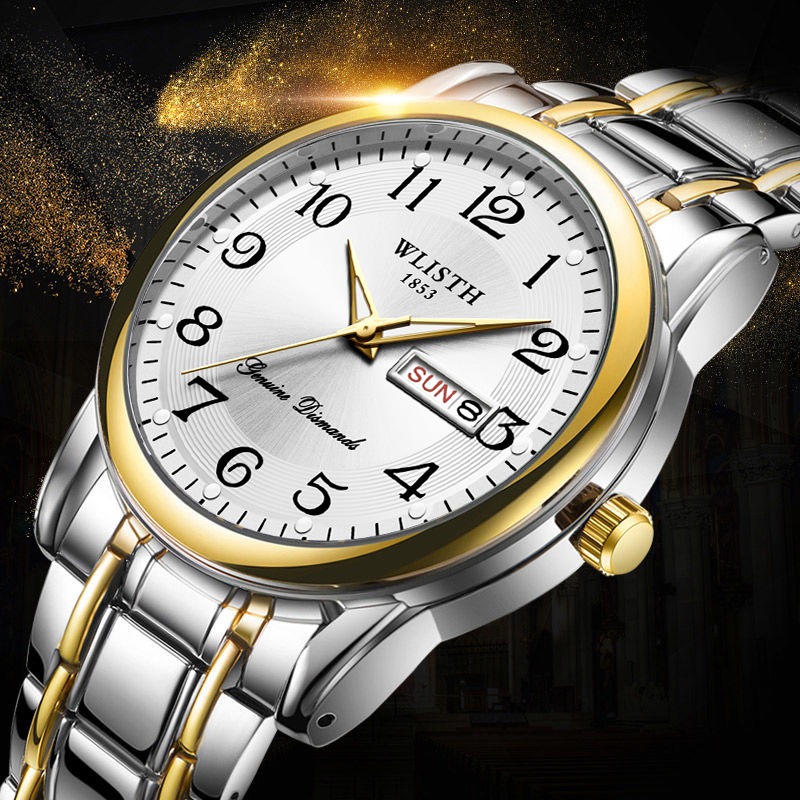 Luxury Watch Life - Luksusowy męski zegarek kwarcowy, cyfrowy zegarek