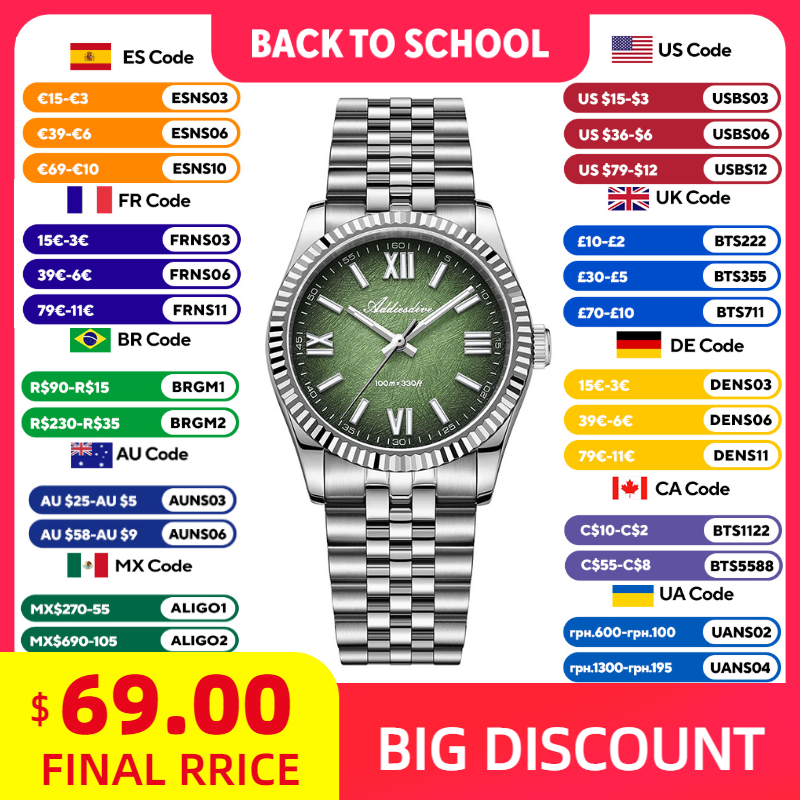 Luxury Watch For Women - ADDIESDIVE Elegancki zegarek dla kobiet Luksusowe
