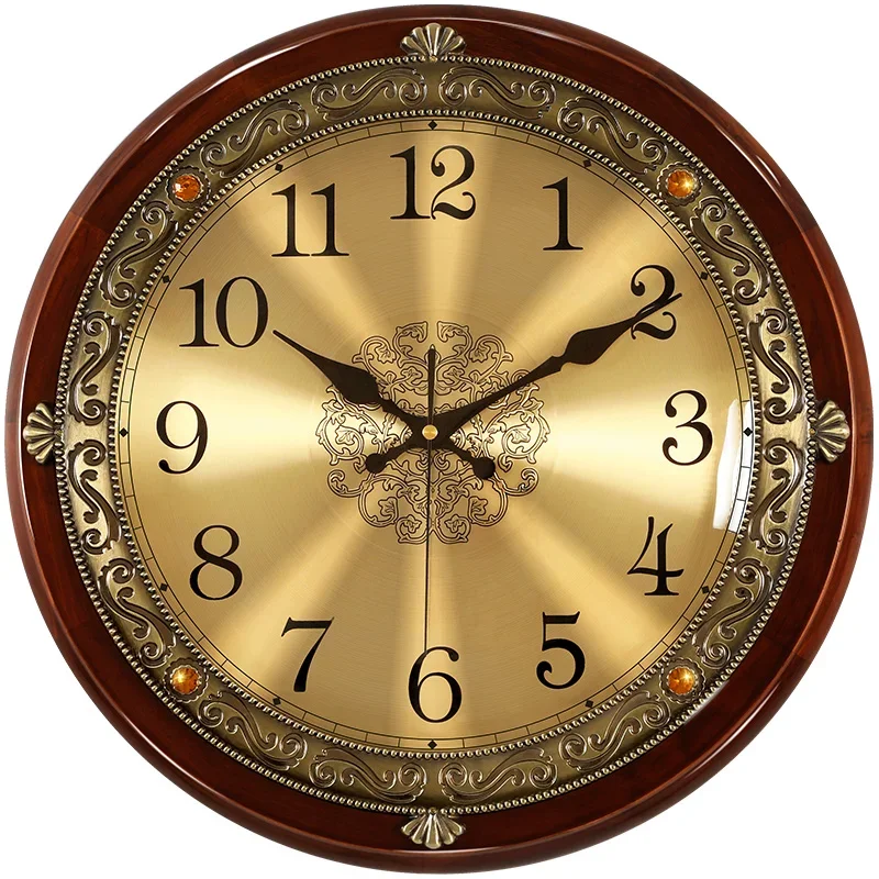 Luxury Watch Wall Clock - Luksusowy drewniany zegar ścienny Metal Retro
