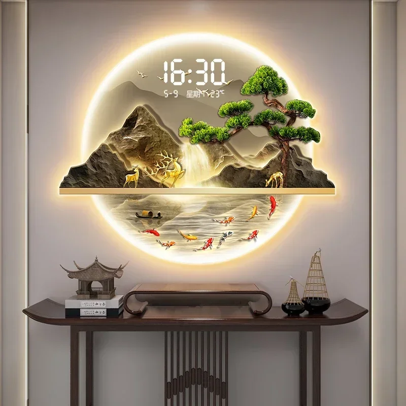 Luxury Watch Wall Clock - Zegar ścienny LED do salonu, luksusowy,
