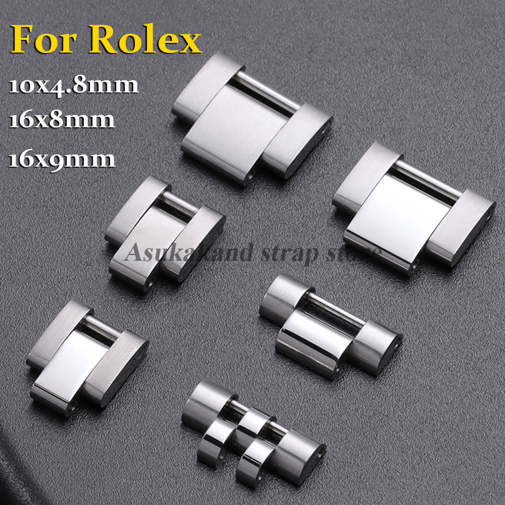 Luxury Watch Investment - Metalowe ogniwo przedłużające 16x8mm/16x9mm/10x4.8mm do paska