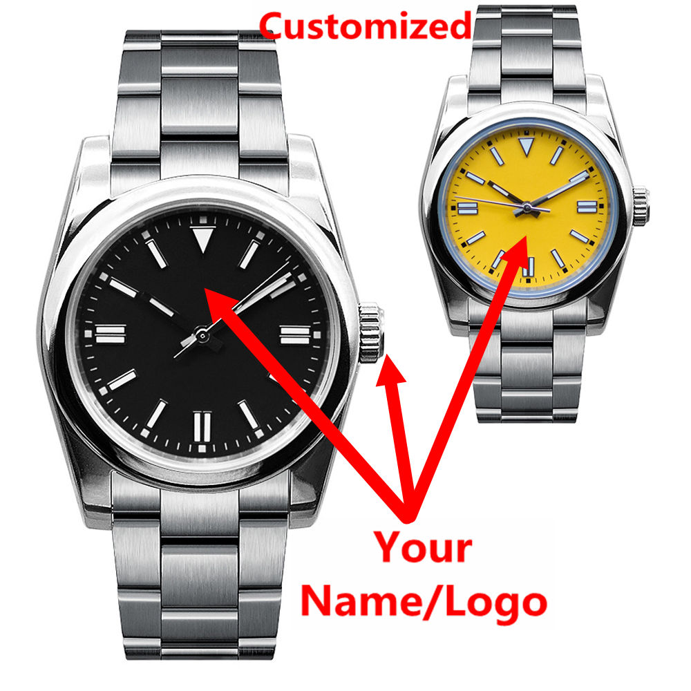 Luxury Watch Life - Zegarek męski z własnym logo, szafirowe