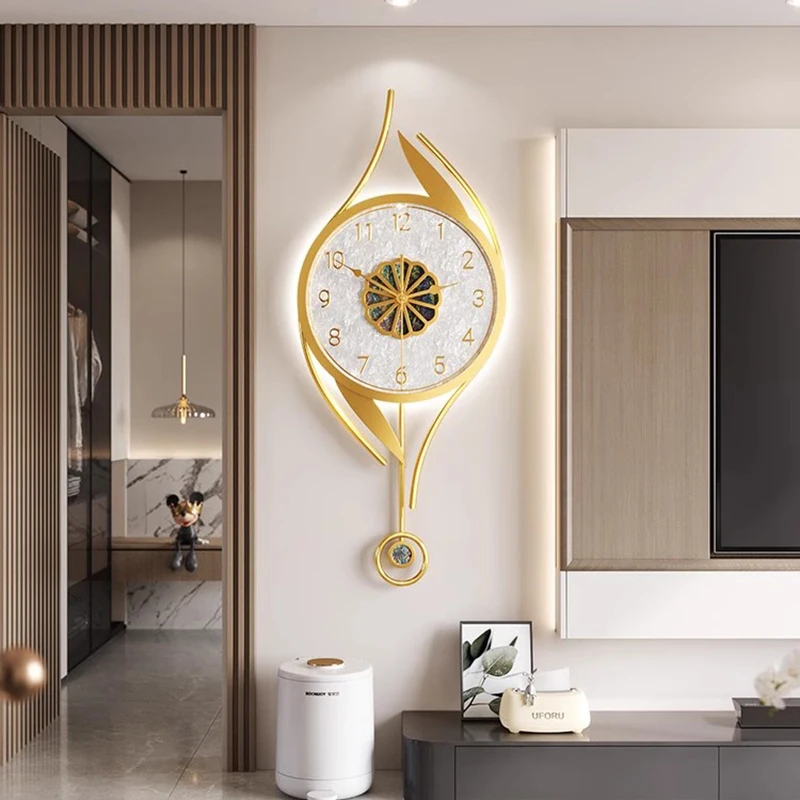 Luxury Watch Wall Clock - Art Mural Zegary ścienne Led Nowoczesne