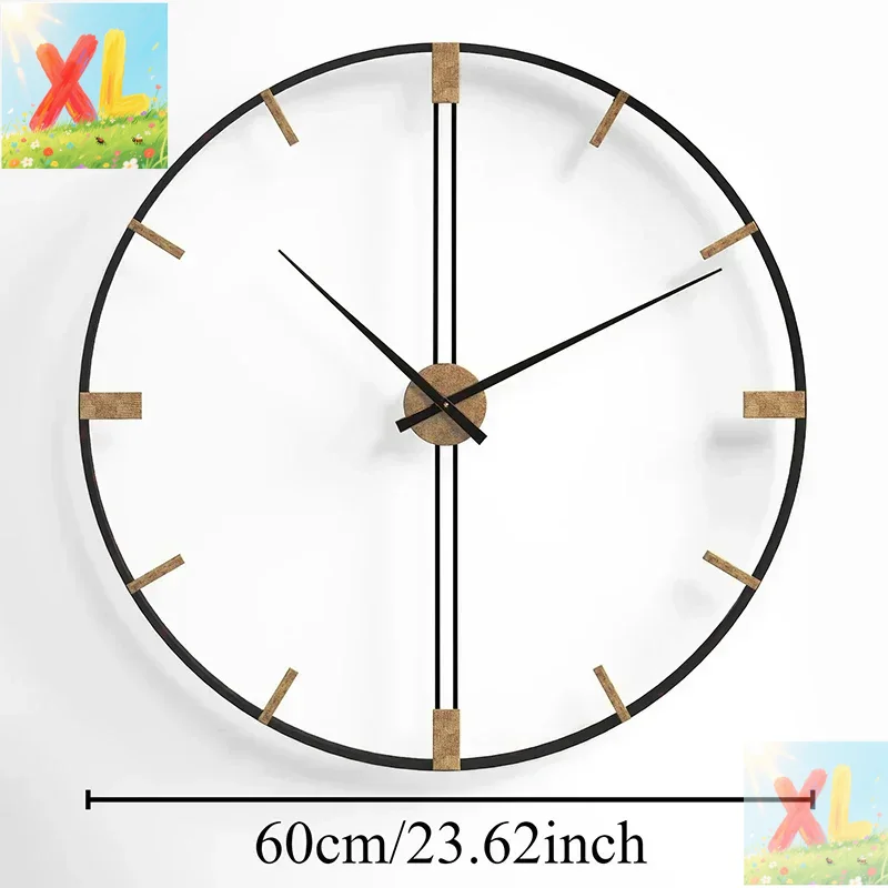Luxury Watch Wall Clock - Nordyckie Zegary Ścienne Metalowy Zegar Ścienny