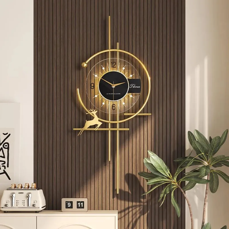 Luxury Watch Wall Clock - Popularny Zegar Ścienny do Jadalni Minimalistyczny