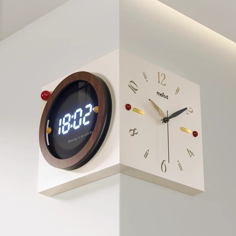 Zegar ścienny narożny dwustron – Luxury Watch Wall Clock recenzja i cena