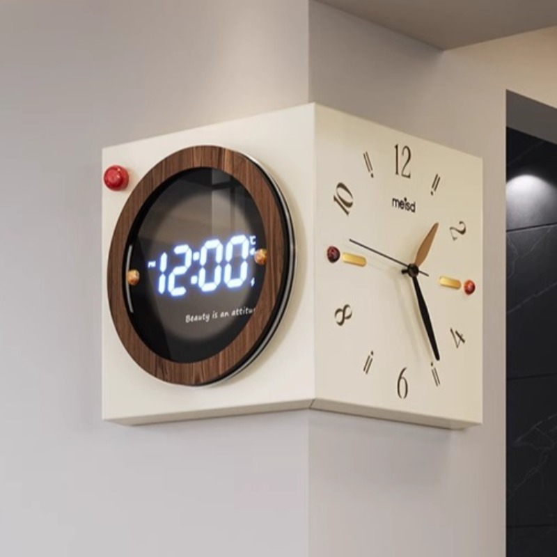 Zegar ścienny narożny dwustron – Luxury Watch Wall Clock recenzja i cena
