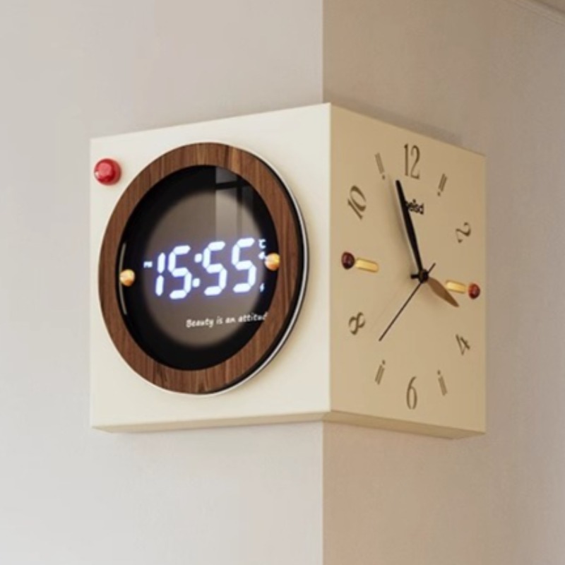 Zegar ścienny narożny dwustron – Luxury Watch Wall Clock recenzja i cena